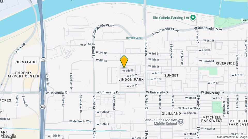 1542 W 5th Pl Map and Location Details