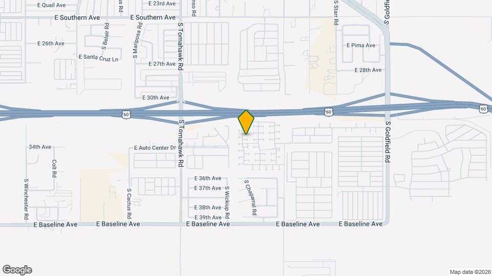 3331 S Chaparral Rd Map and Location Details