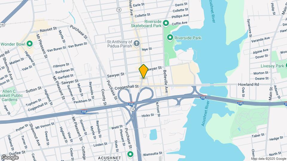 1136-1140 Acushnet Ave Map and Location Details