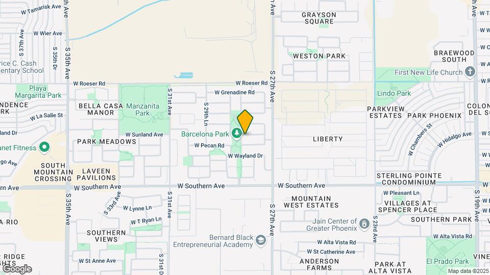 2751 W Sunland Ave Map and Location Details