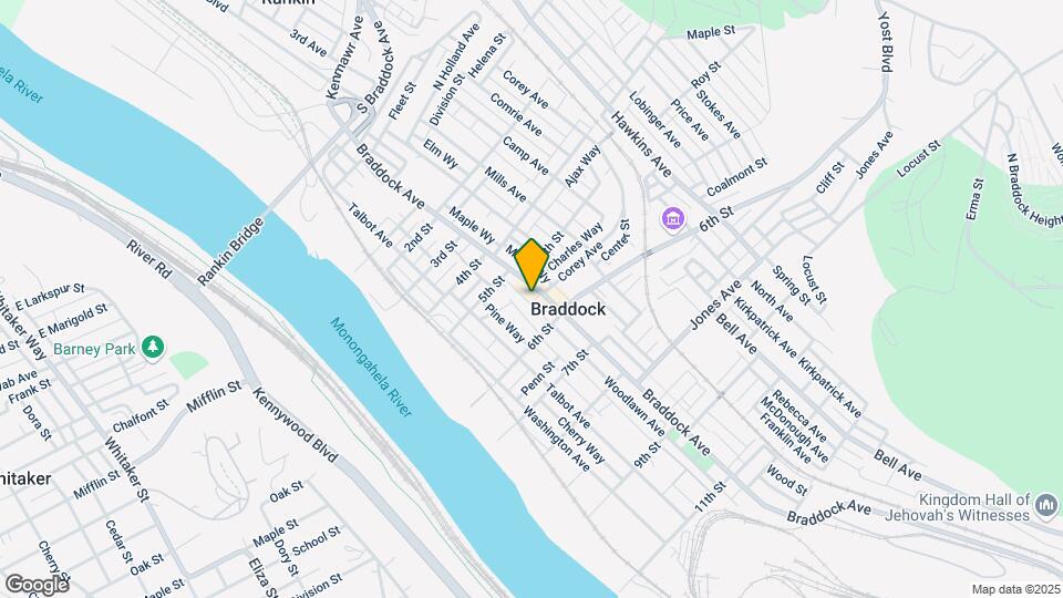 522-528 Braddock Ave Map and Location Details