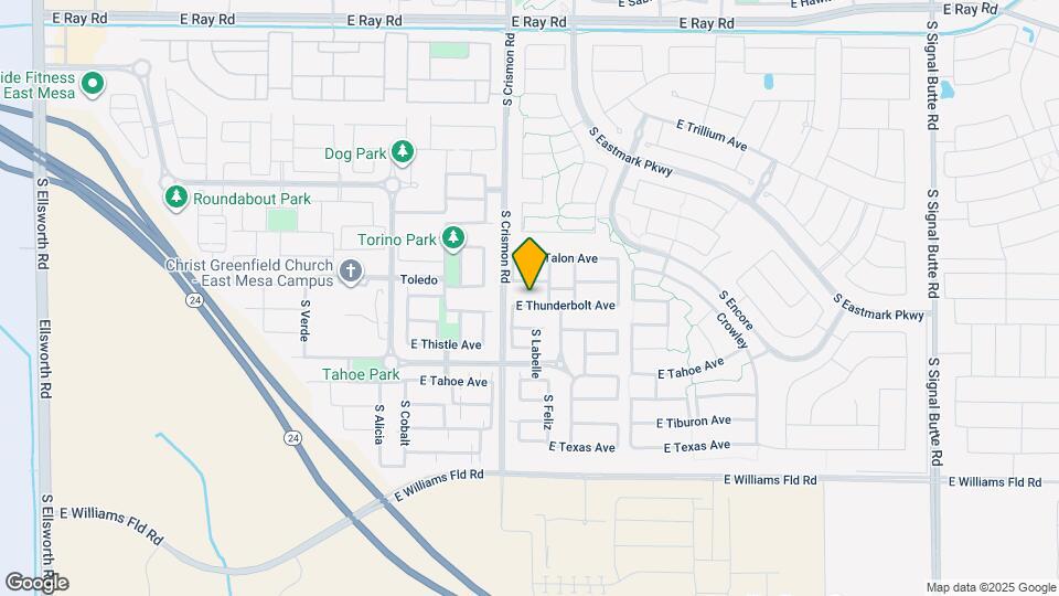 10034 E Thunderbolt Ave Map and Location Details
