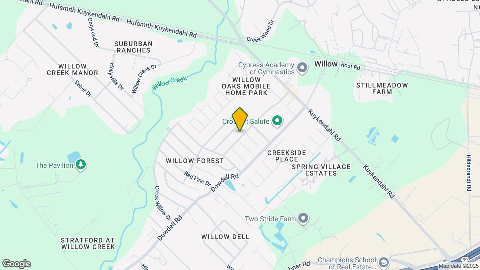 8206 Willow Forest Dr Map and Location Details