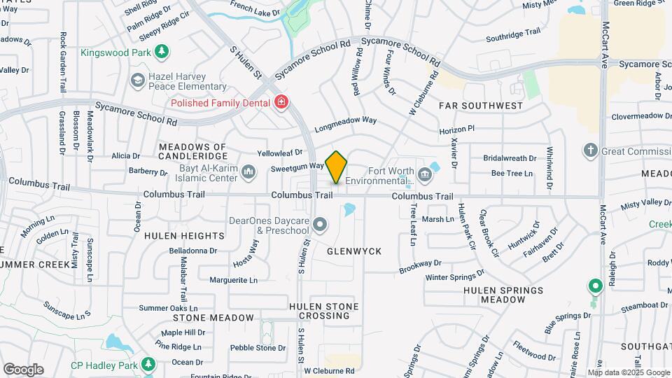 4312 Hulen Cir E Map and Location Details