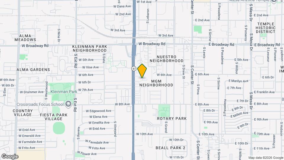 623 S Country Club Dr Map and Location Details