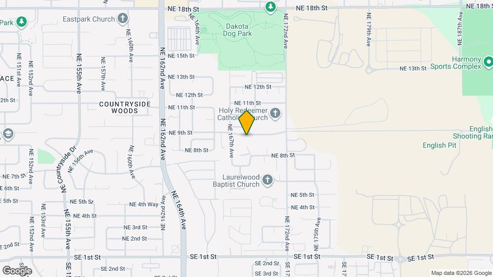 16805 NE 9th St Map and Location Details