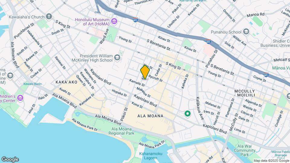 720 Birch St Mapa y Detalles de la Ubicación