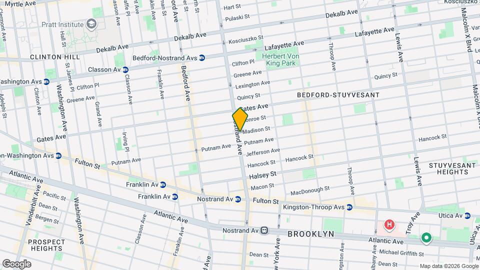 385 Nostrand Ave Map and Location Details