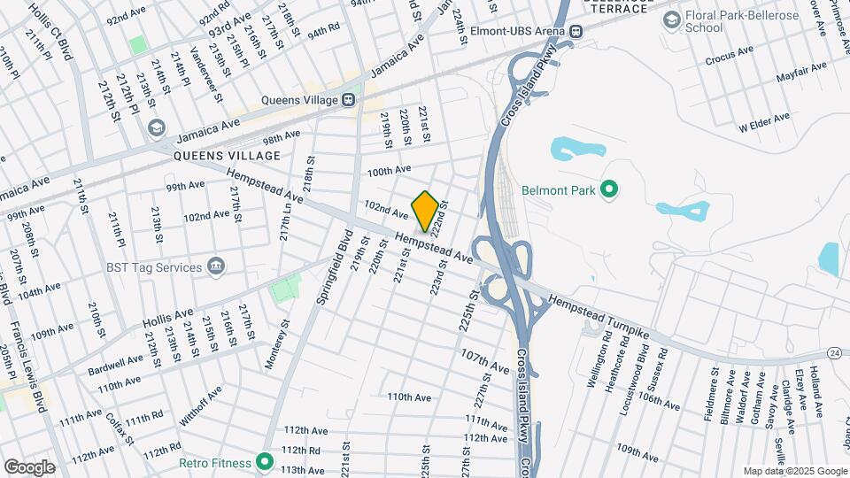 221-15 Hempstead Tpke Map and Location Details