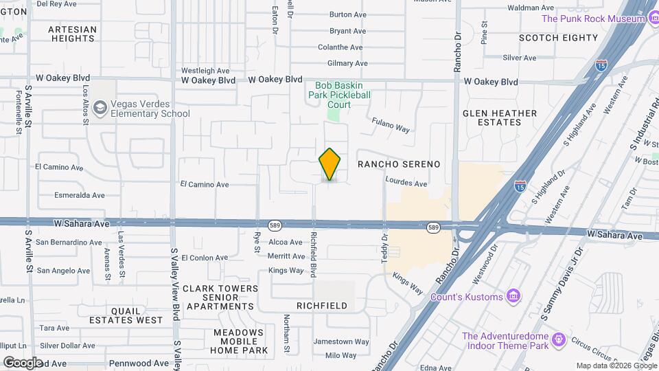 Sahara Palms Apartments Map and Location Details