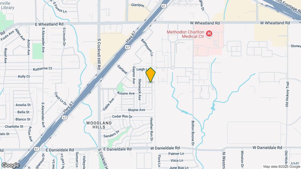 1039 Barrymore Ln Map and Location Details