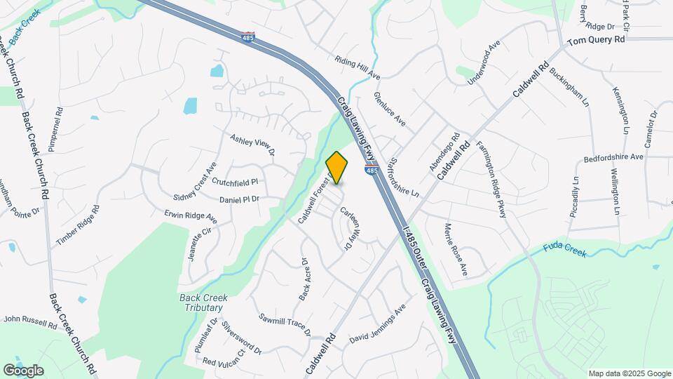 9724 Grier Springs Ln Mapa y Detalles de la Ubicación