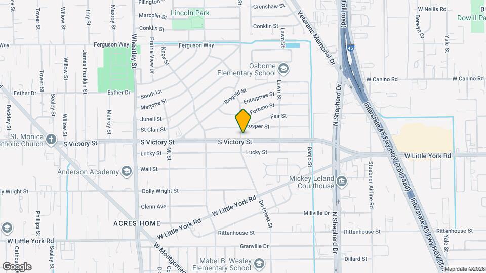 866 N Victory Dr Map and Location Details