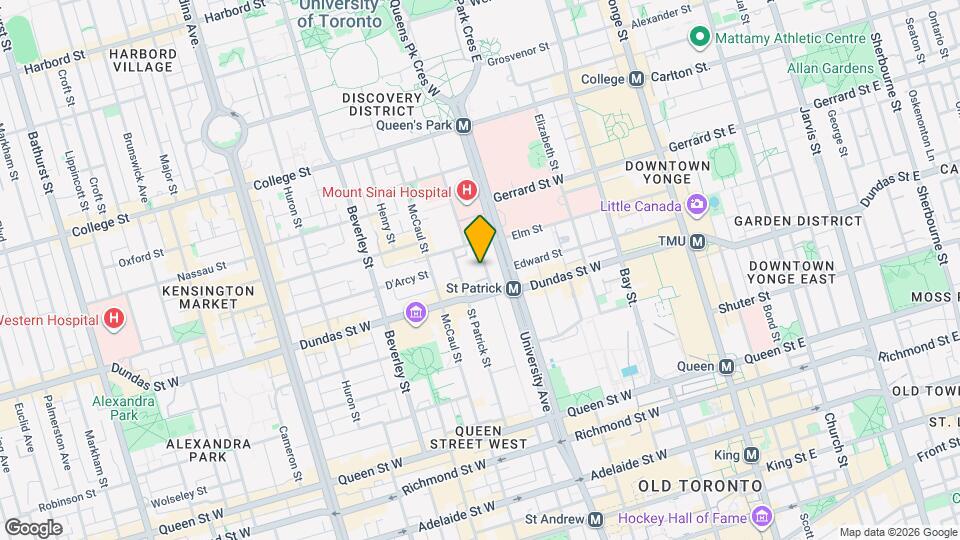 280 Simcoe St Map and Location Details