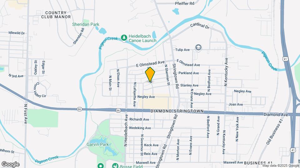 425 E Parkland Ave Map and Location Details