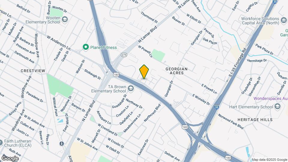 400 W Anderson Ln. Mapa y Detalles de la Ubicación