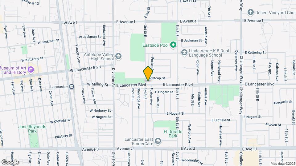 301 E Lancaster Blvd Map and Location Details