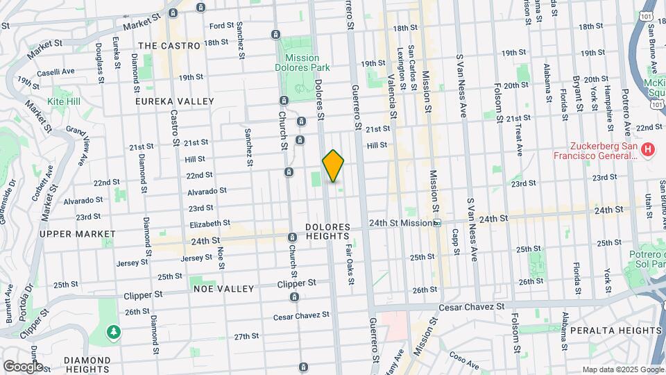 965-969 Dolores St Map and Location Details