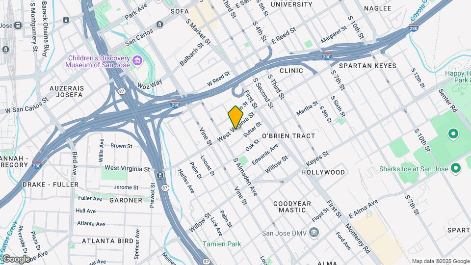 134 W Virginia St Map and Location Details