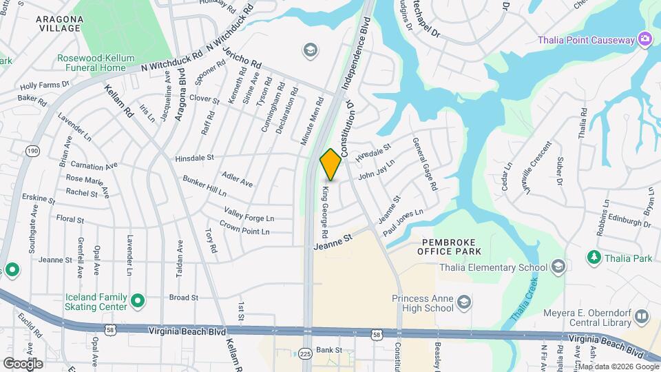 520 King George Rd Map and Location Details