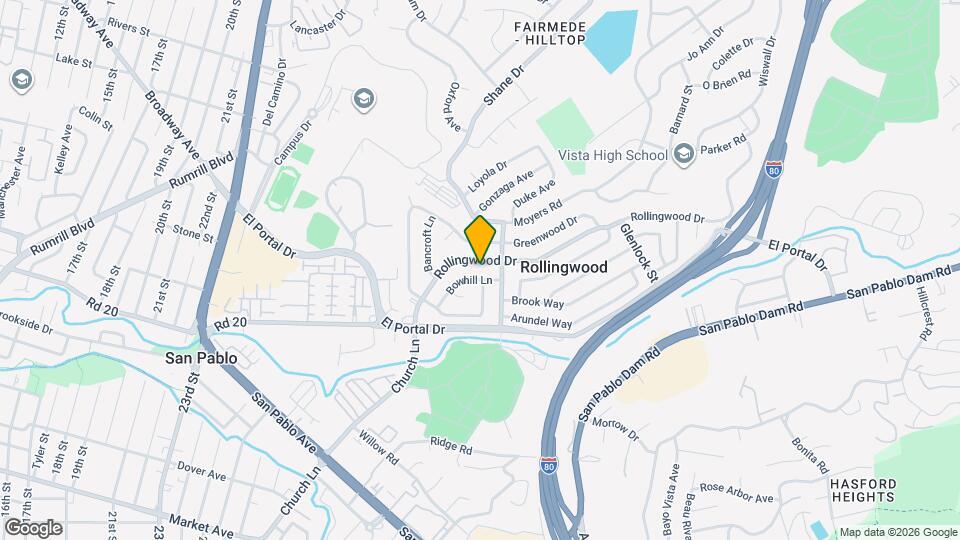 2778 Rollingwood Dr Map and Location Details