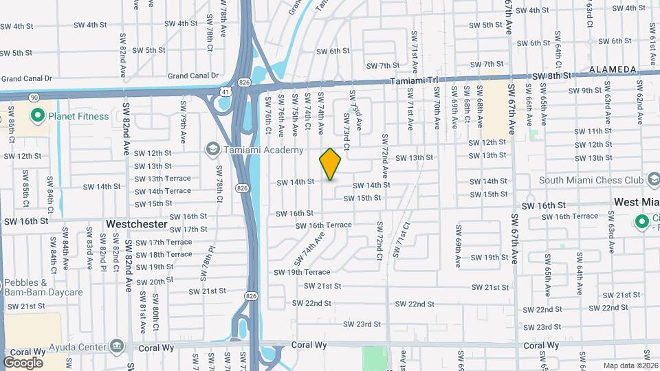 1450 SW 73rd Pl Map and Location Details