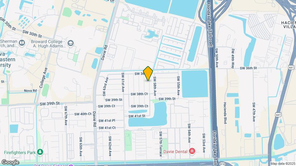 3731 SW 58th Terrace Map and Location Details