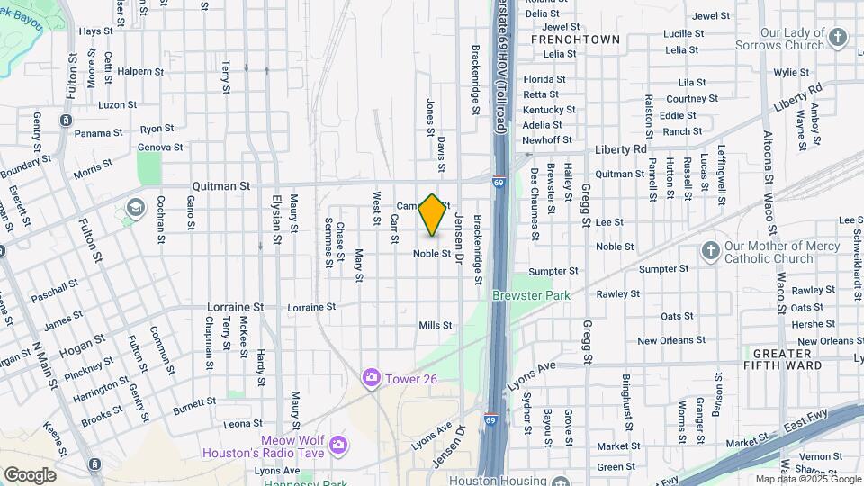 2109 Davis St Mapa y Detalles de la Ubicación