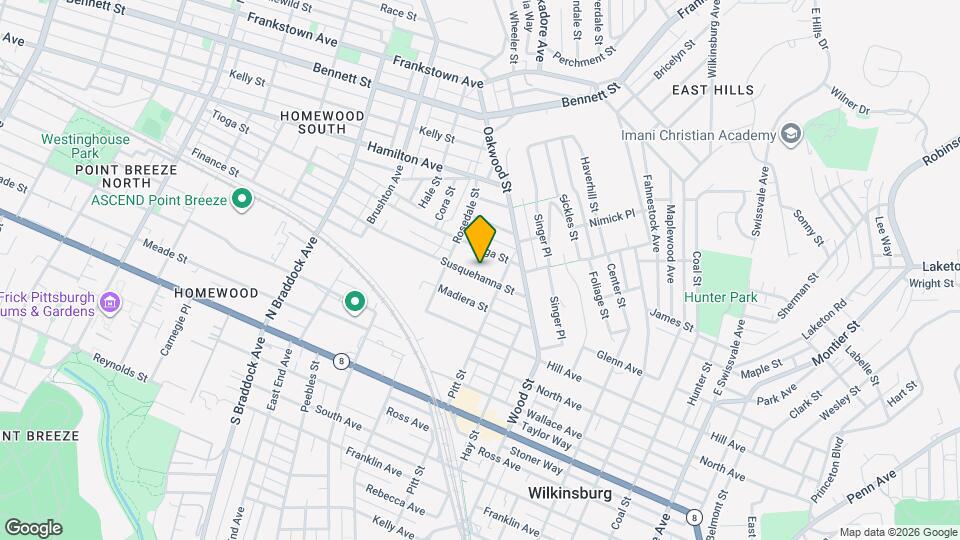 7929 Susquehanna St Map and Location Details