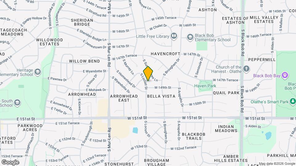 14835 S Locust St Map and Location Details