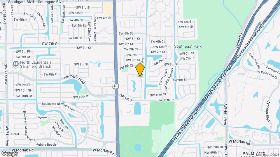 5505 SW 9th St Map and Location Details