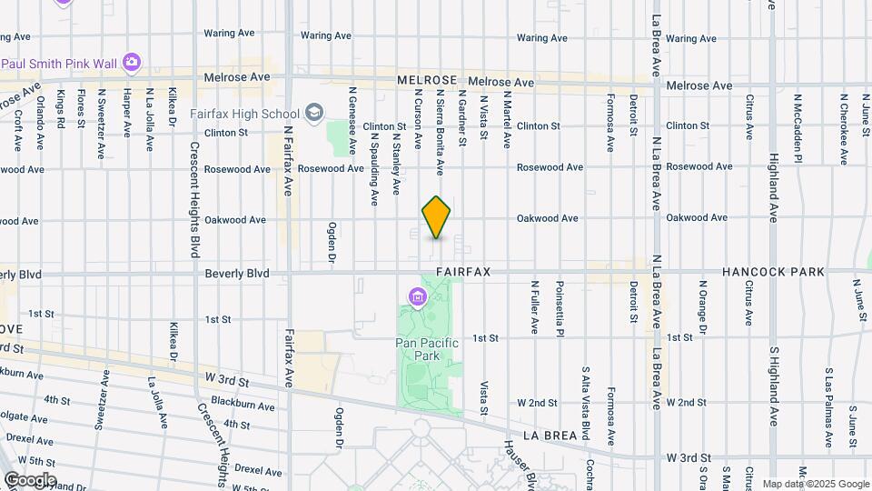 337 N Sierra Bonita Ave, Unit 337 Map and Location Details
