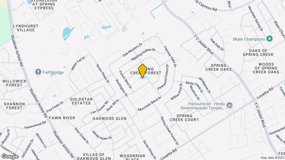 6511 Misty Springs Ln Map and Location Details