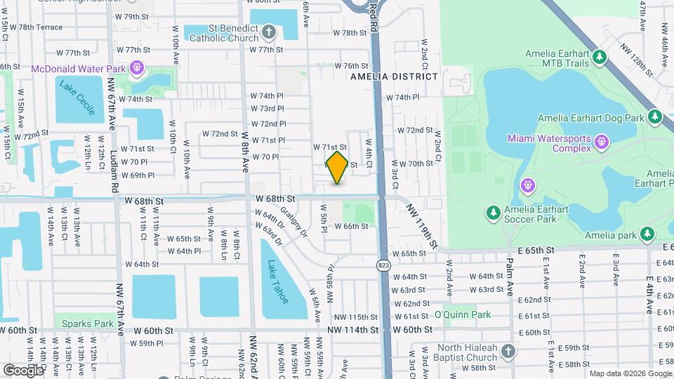 523 W 68th St Map and Location Details