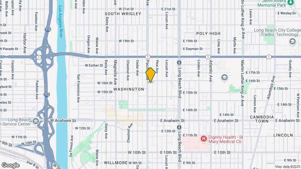 1572 Pacific Ave Map and Location Details