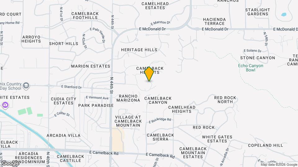 5526 Camelback Canyon Dr Map and Location Details