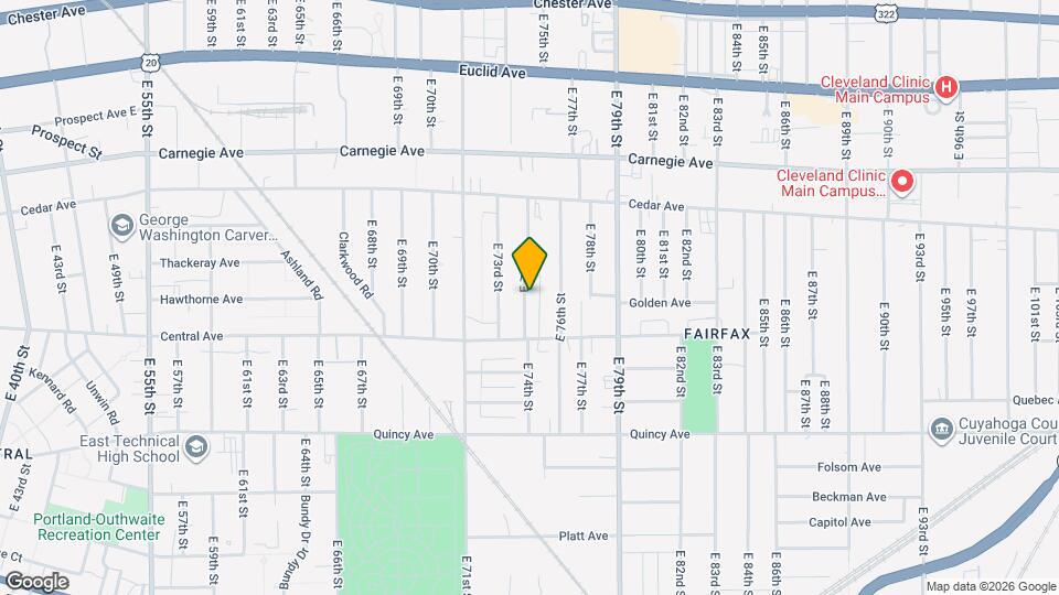 2253 E 74th St Map and Location Details