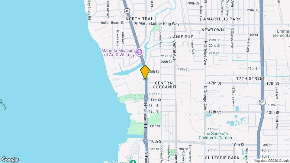 1709 N Tamiami Trail Map and Location Details