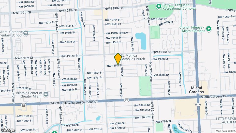 18889 NW 35th Ave Map and Location Details