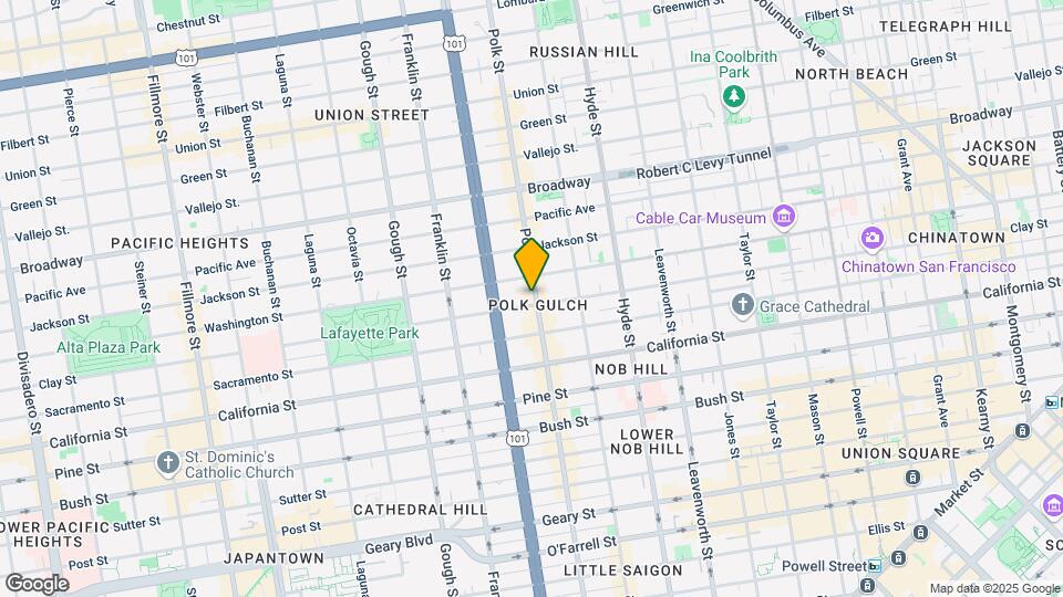 1701 Polk St Map and Location Details