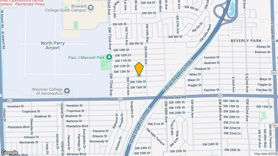 6950 SW 14th St Map and Location Details