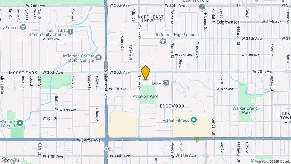 7150 W 20th Ave Map and Location Details