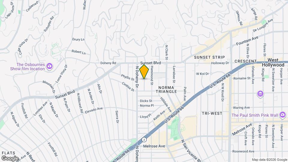 938 N Wetherly Dr Map and Location Details