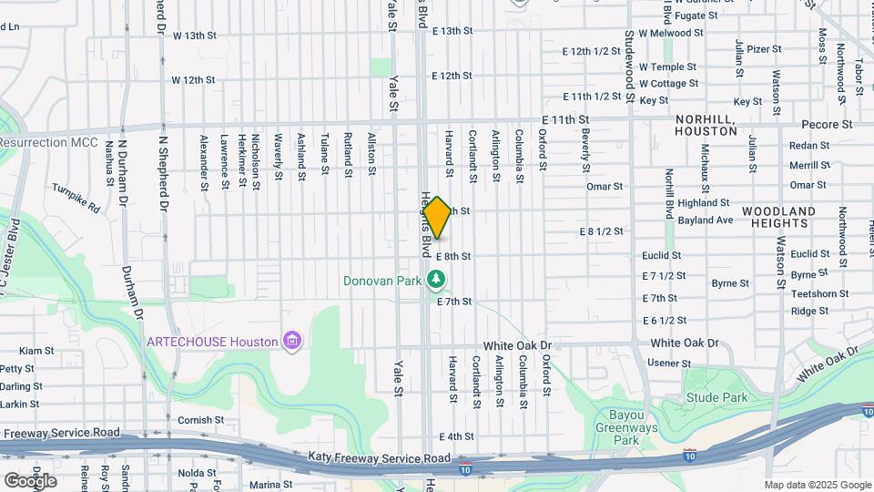 800 Heights Blvd Map and Location Details
