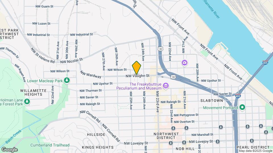 2456 NW Vaughn St Map and Location Details
