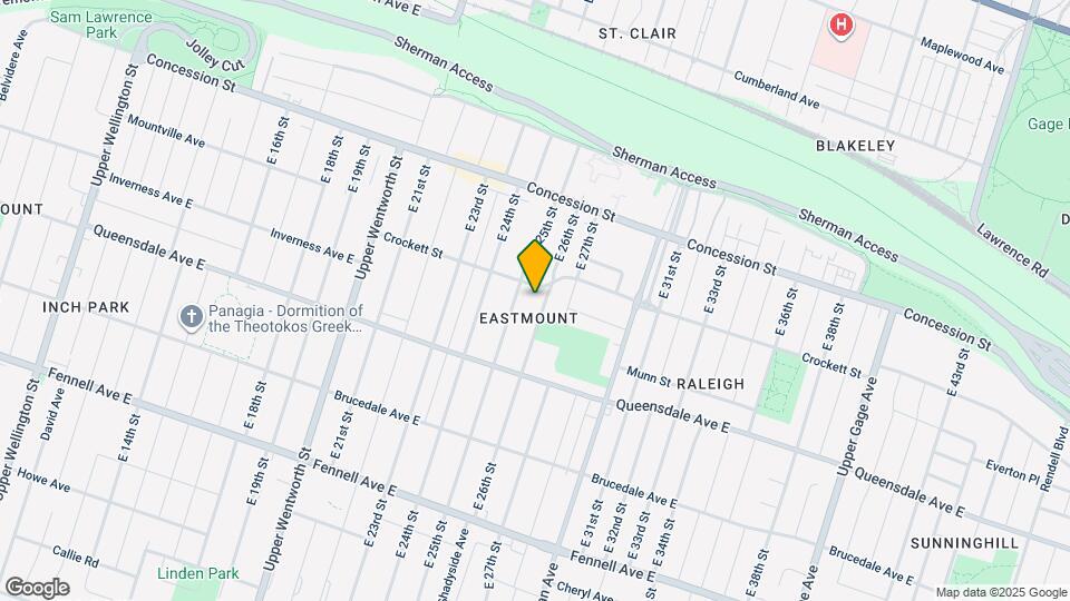 98 E 26th St Map and Location Details