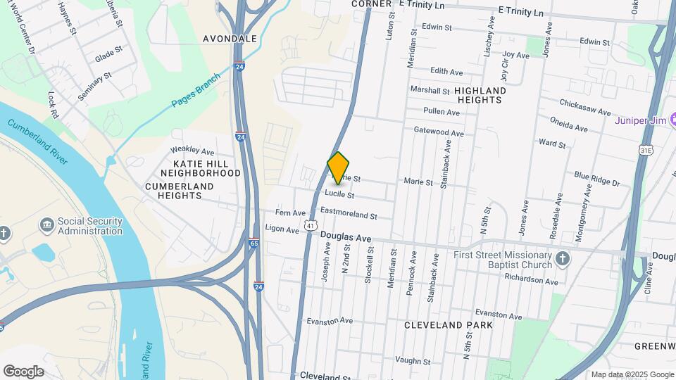 105 Lucile St Mapa y Detalles de la Ubicación