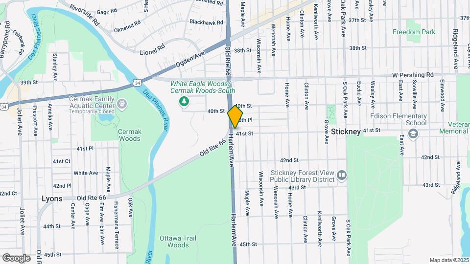 4043 S Harlem Ave Map and Location Details