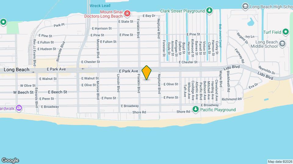 525 E Olive St Map and Location Details