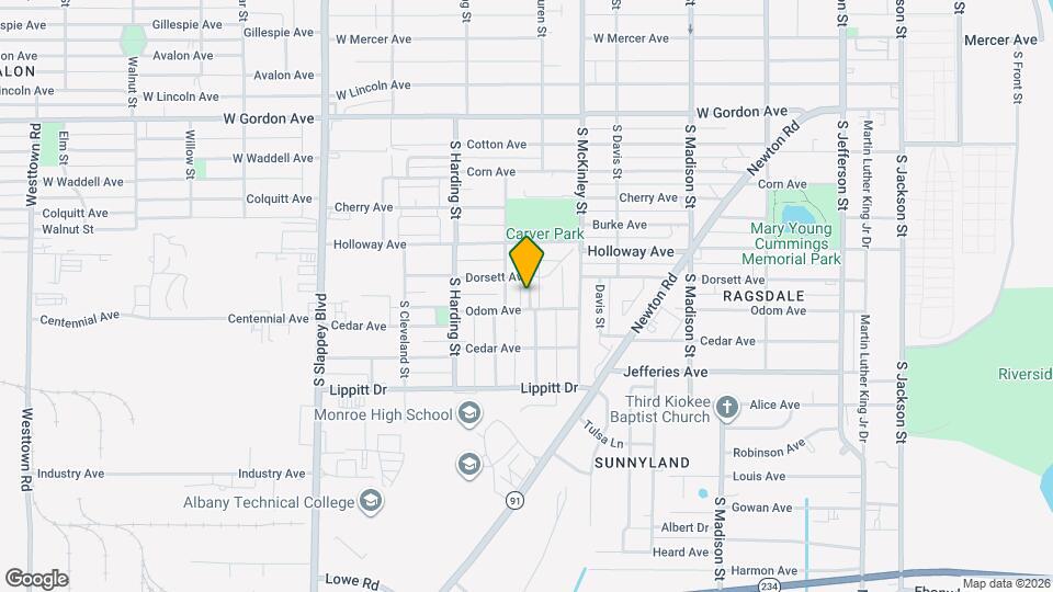 1213 S Van Buren St Map and Location Details